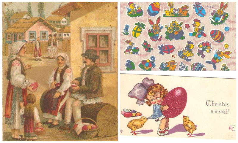 Sărbătoarea Paștelui surprinsă în 12 fotografii de colecție de către fondatorul Reclame Vechi Românești 1840-1997