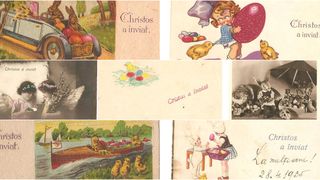 Mesajul de &rdquo;Hristos a &icirc;nviat&rdquo; apărea at&acirc;t pe felicitări, cărți poștale și reclame