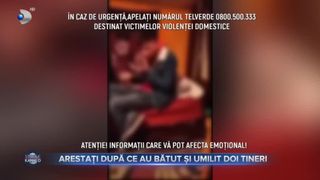 Arestați după ce au bătut și umilit doi tineri