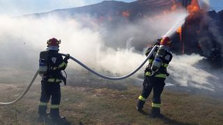 Incendiu la sediul unui firme din Timișoara.Pompierii au intervenit