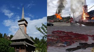 Miracol la biserica care a ars din Borșa. Sute de credincioși au mers să se roage