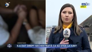 S-a dat drept sechestrată ca să stea la iubit