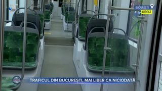 VIDEO- Traficul din București, mai liber ca niciodată