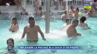 VIDEO- Relaxare la piscină în a doua zi de Paște