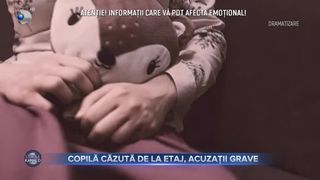 Copilă căzută de la etaj, acuzații grave