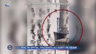 Foc &icirc;n spital- pacienții au sărit pe geam