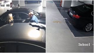 FOTO/VIDEO - Un cuplu și-a făcut nevoile fiziologice l&acirc;ngă mașină, &icirc;ntr-o parcare subterană din centrul Timișoarei
