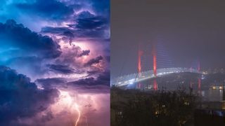 Imagini nemaivăzute în Istanbul. Ziua s-a făcut noapte din senin