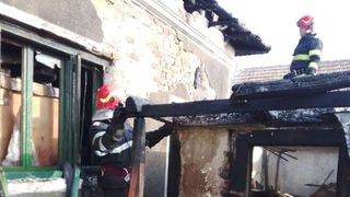 Incendiu în Vâlcea: un bărbat s-a ales cu arsuri de gradul 1