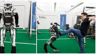 FOTO: ARTEMIS, primul robot care joacă fotbal, este gata să intre pe teren