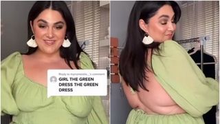 Fotomodelul XXL îmbracă doar rochii cu spatele gol. Ce mesaj vrea să transmită