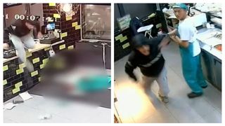 Bărbatul care l-a atacat cu maceta pe un angajat de la shaormerie s-a predat Poliției