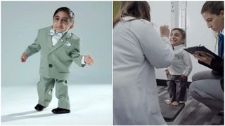 El este cel mai scund bărbat din lume. A stabilit un nou record mondial pentru cele mai scurte mâini: „Știu cine este cel mai înalt om din lume. Încap în palmele lui”