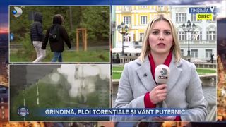 Grindină, ploi torențiale și v&acirc;nt puternic