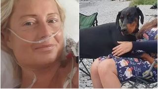 Cățelul Doberman i-a salvat viața. Era în fază terminală și avea nevoie urgentă de un transplant de rinichi