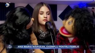 VIDEO- Ana Maria Mărgean, fetița-ventriloc, exemplu pentru familie