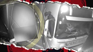 VIDEO |Șoferul unui camion a fost filmat în timp ce fura o cameră de supraveghere dintr-o parcare din Arad