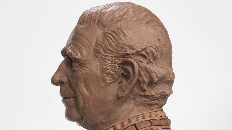 Regele Charles al III-lea din ciocolată