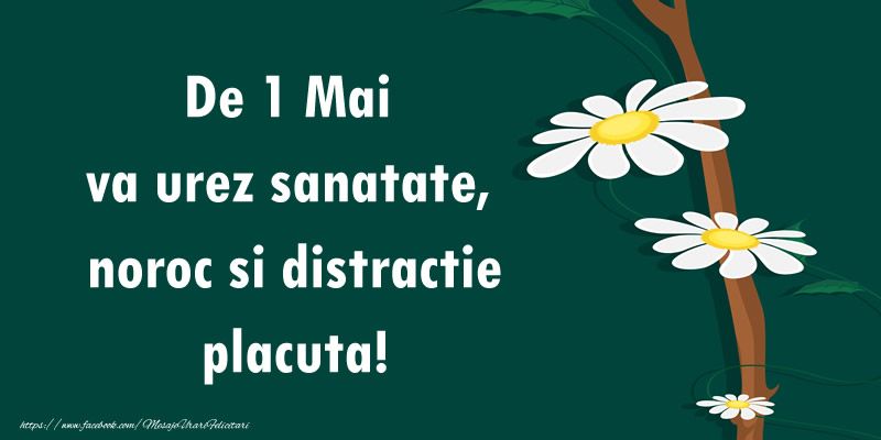 Mesaje de 1 mai 2023. Urări și felicitări pentru Ziua Muncii. „Am o veste buna pentru tine. De 1 Mai eşti LIBER, aşa că lasă treaba si distrează-te!''