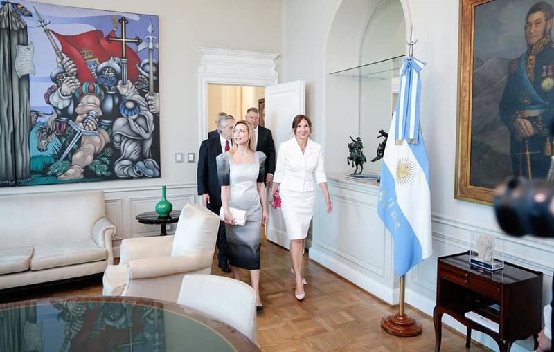 Carmen Iohannis, alături de Prima Doamnă a Argentinei