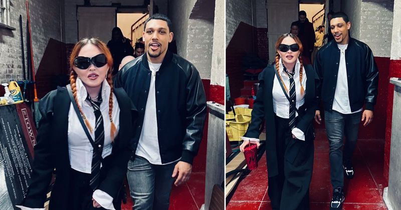 Madonna și-a ascuns o mare parte a feței