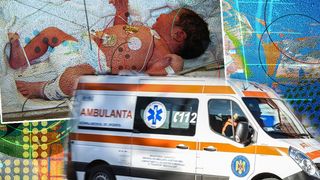 Un nou-născut a fost găsit &icirc;ntr-un sac, &icirc;n parcarea unui magazin