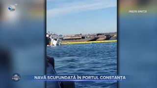 Nava scufundata in portul Constanta