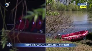 VIDEO- Polițiștii l-au reținut pe bărbatul care conducea barca răsturnată pe râul Mureș 