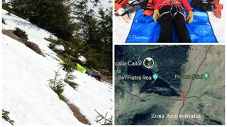 Un turist polonez a alunecat 30 de metri într-o râpă, în Munții Rodnei