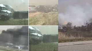 VIDEO |Accident cumplit cu 40-60 de mașini. Mai mulți oameni au decedat, iar 30 au fost spitalizați
