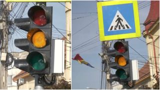 VIDEO - O primărie din Maramureș a montat mai multe semafoare pentru siguranța pietonilor