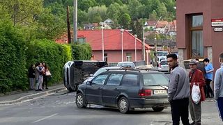 Trei persoane au fost transpoartate la spital în urma unui accident la Baia Mare