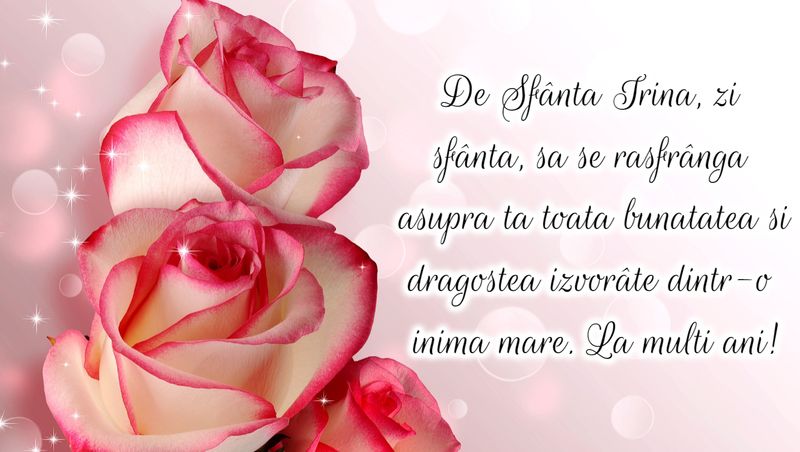 Urări de Sfânta Irina 2023. 