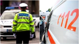 Un polițist rutier care dirija traficul &icirc;ntr-o intersecție din Alba, rănit după ce a fost accidentat de o șoferiță de 62 de ani. &Icirc;n ce stare se află acum omul legii