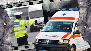 Un polițist rutier care dirija traficul într-o intersecție din Alba, rănit după ce a fost accidentat de o șoferiță de 62 de ani. În ce stare se află acum omul legii