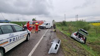 Accident rutier grav pe E 85, în zona localității Pătrăuți. O persoană a decedat, iar o alta a fost transportată la spital