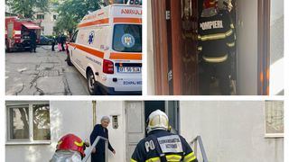 Incendiu într-un bloc din Botoșani: proprietarul a încercat să stingă singur flăcările 