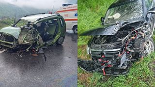 Un om a murit, iar altul este grav rănit după ce o altă mașină a intrat pe contrasens într-o curbă deosebit de periculoasă