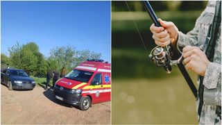 VIDEO - Un bărbat din Mehedinți s-a electrocutat în timp ce se afla la pescuit. El are arsuri de gradele 2 și 3