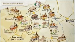 Harta turistică a Rom&acirc;niei.