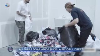 VIDEO- Țeapă de proporții pentru trei tineri din Peru. Au furat sute de adidași doar pentru piciorul drept