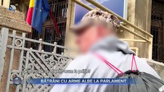 Bătr&acirc;ni cu arme albe la Parlament