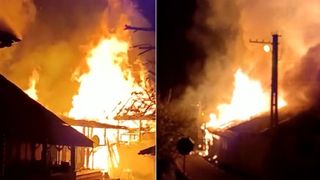 Tragedie în Prahova! Focul a distrus o casă un atelier de mobilă și mai multe anexe