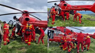 VIDEO | Accident cumplit! Un bărbat din Hunedoara a fost prins sub tractor