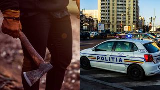 Un bărbat a fost prins de oamenii legii &icirc;n timp ce alerga cu toporul pe stradă, &icirc;n Mehedinţi. T&acirc;nărul și-a atacat iubita