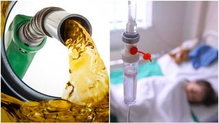 O fetiță de un an și jumătate a ajuns &icirc;n stare gravă la spital, după ce a băut benzină. Cine i-a dat recipientul cu substanța toxică?