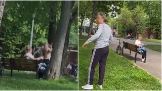 EXCLUSIV - Scene de violență într-un parc din Capitală! Un copil fost bătut și umilit de bunică și de mătușă