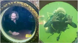 VIDEO - Un american vrea să stea 100 de zile sub apă. Bărbatul a bătut recordul mondial, în trecut, când a stat până în ziua 74: „Curiozitatea pentru descoperire m-a adus aici”