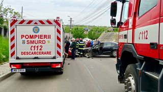 Accident rutier grav, în Botoșani. Un copil de doar 4 ani și un tânăr de 24 de ani au fost răniți
