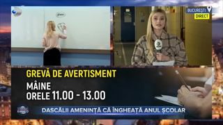 Dascălii amenință că îngheață anul școlar